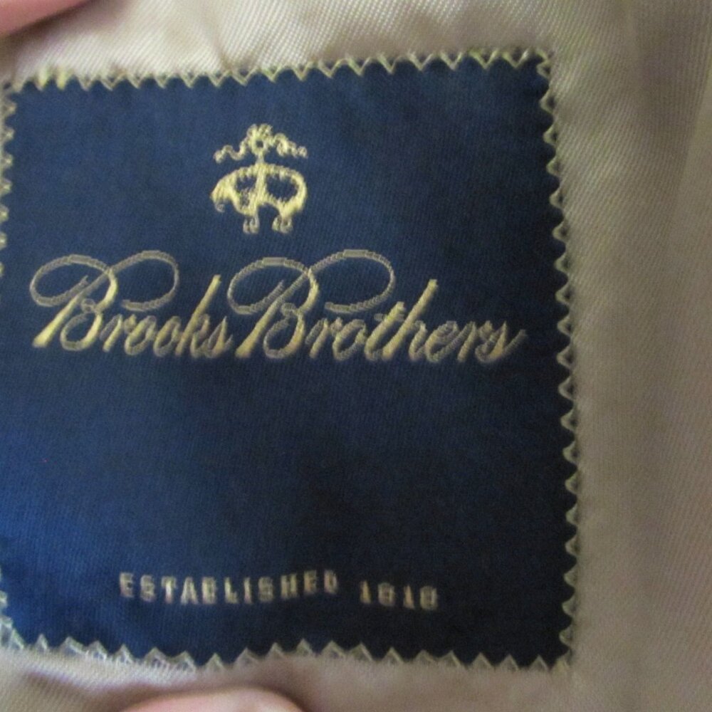 Vintage BROOKS BROTHERS 100% Wool Sports Jacket Size 42 Short - Picture 6 of 6